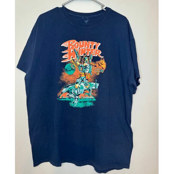 Tee Fury Men's XL Short Sleeve Blue Graphic Tee Bounty Hunter T-Shirt - Picture 1 of 4